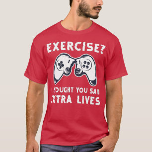 Extra Lives Funny Video Game Controller Retro Boy T-shirt