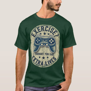 Extra Lives Funny Video Game Controller Retro Boy T-shirt