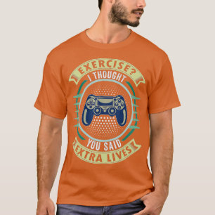 Extra Lives Funny Video Game Controller Retro Boy T-shirt
