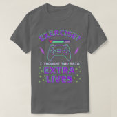 Extra Lives Funny Video Game Controller Retro Boy T-shirt (Design voorkant)