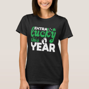 Extra Lucky Dit jaar sint-Patricks dag zwangerscha T-shirt