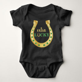Extra Lucky Hoefijzer St. Patrick's Day Romper