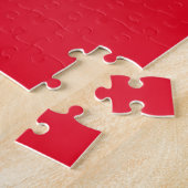 Extra moeilijk rood hoekverloop legpuzzel (Zijkant)