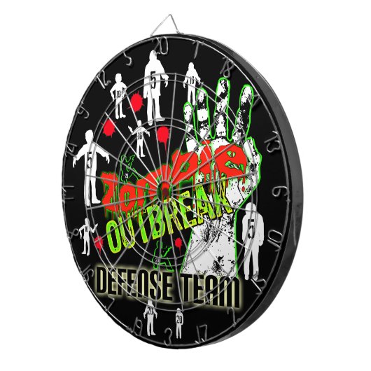 Extra punten Zombie Outbreak Defense Team DartBoar Dartbord (Voorkant Rechts)
