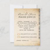 Extra RSVP-kaarten voor zondagbrunch voor bruiloft Kaart (Voorkant)