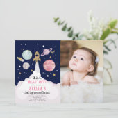 Extra-Space Planets Invitation pour la première an (Debout devant)