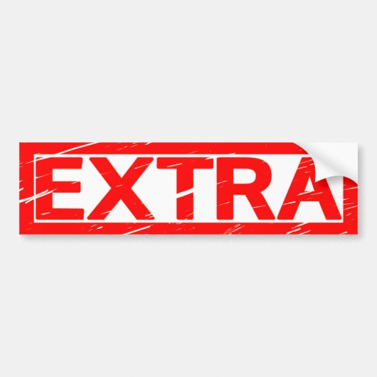 Extra stempel bumpersticker (Voorkant)