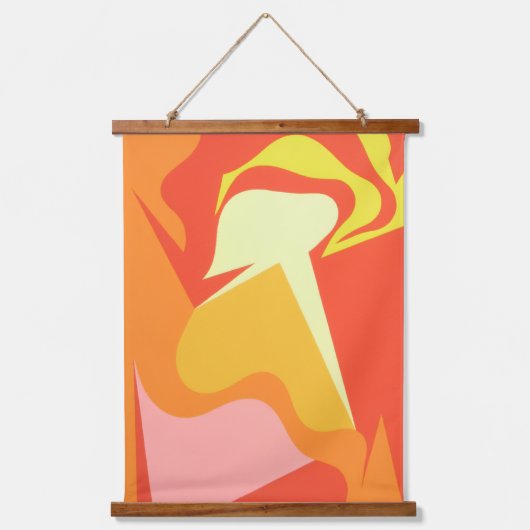 Extra Terrestrial Abstract Shapes Tapestry Hangend Wandkleed (Voorkant)