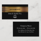 Extra Thick Attorney Visitekaartjes (Voorkant / Achterkant)