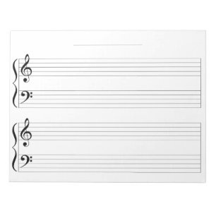 Extra-Wide Rule Groot-Staf Kinder Piano Music Pape Notitieblok