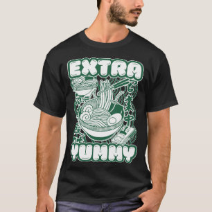 Extra Yummy Een viering van Ramen en Japans T-shirt