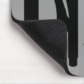 Extra - zwart op grijs muismat (Hoek)