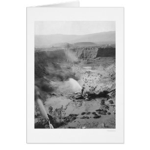 Extraction de l'or hydraulique Alaska 1912