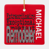 EXTRADAARDISCH DOUANE KERAMISCH ORNAMENT (Achterkant)