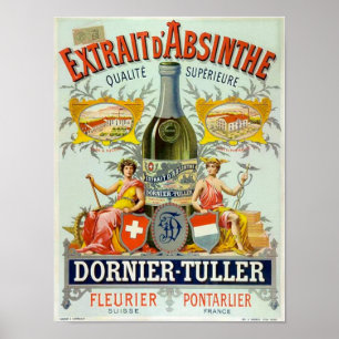 Extrait d'Absinthe Poster Fine Art