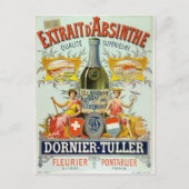 Extrait d'Absinthe Poster Fine Art Briefkaart (Voorkant)