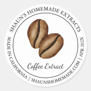 Extrait de café étiquette moderne