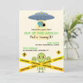 Extrait De Ce Monde Alien Adulte Invitation Annive (Debout devant)