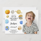 Extrait de ce monde Invitation d'anniversaire avec (Devant)