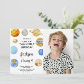 Extrait de ce monde Invitation d'anniversaire avec (Debout devant)