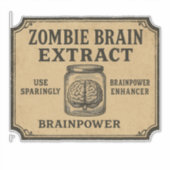 Extrait de Cerveau de Zombie - Étiquette de Pharma (Devant)