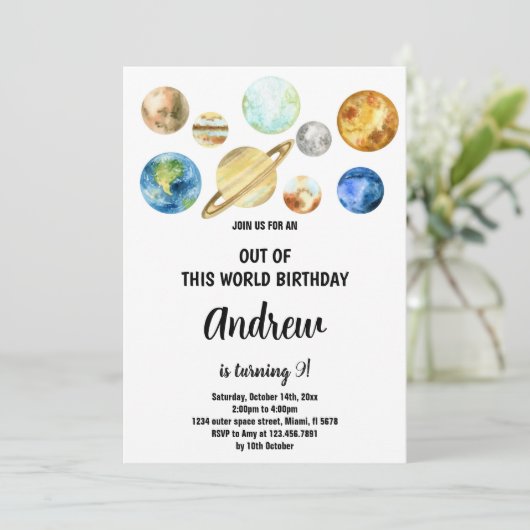 Extrait de cette planète Planètes Invitation d'ann (Debout devant)