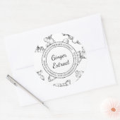 Extrait de racine de gingembre Croquis étiquette m (Enveloppe)