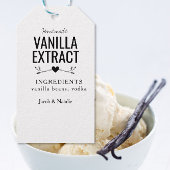 extrait de vanille maison sur mesure étiquette de 