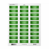 Extraordinaire, Cool, Étiquette de Noël vert (Feuille entière)