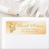 Extraordinaire, Cool, Gold Noël Étiquette SantaClo (En situation)