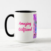 Extraordinaire copine Black Coffee Mug (Gauche)