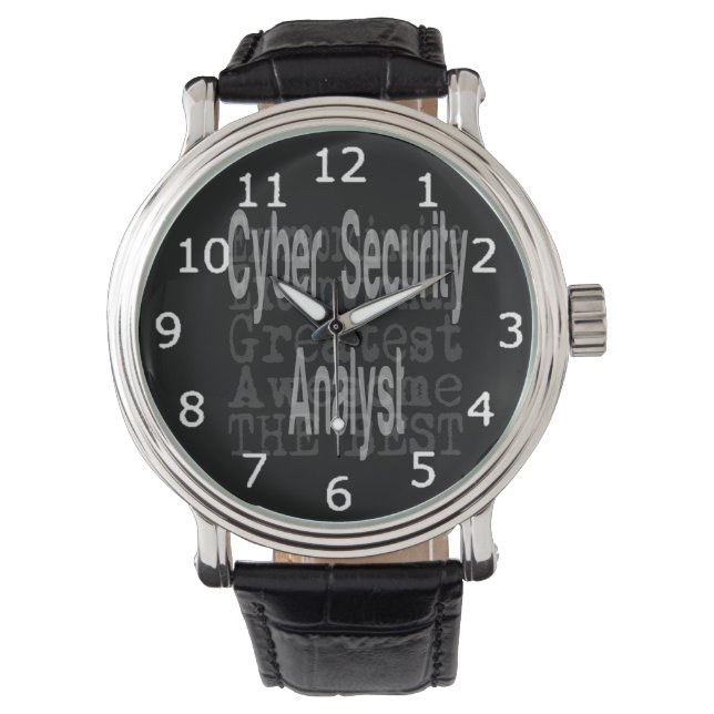Extraordinaire cyberbeveiligingsanalist horloge (Voorkant)