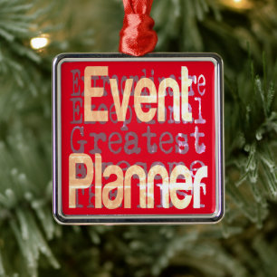 Extraordinaire gebeurtenisplanner metalen ornament