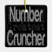 Extraordinaire nummerbak keramisch ornament (Voorkant)