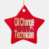 Extraordinaire olietechnicus keramisch ornament (Voorkant)