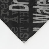 Extraordinaire waterboormachine fleece deken (Hoek)