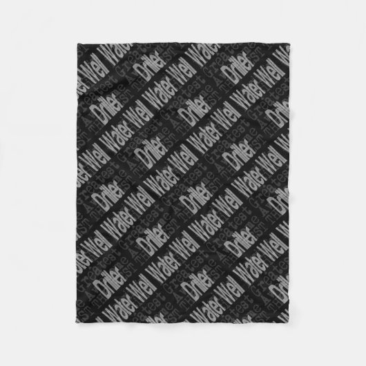 Extraordinaire waterboormachine fleece deken (Voorkant)