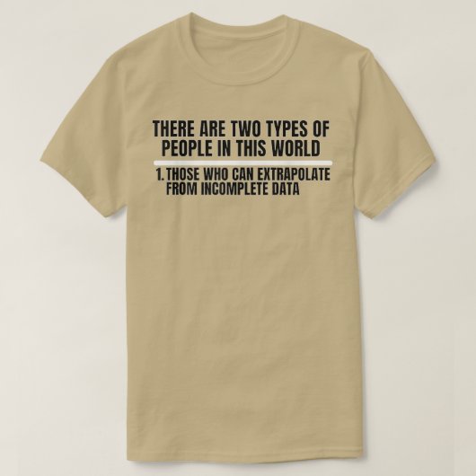 Extrapolate T ShirtData Science Shirt 518 (Design voorkant)