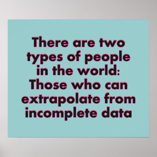 Extrapoleren... Poster (Voorkant)