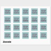 Extrapoleren... Vierkante Sticker (Vel)
