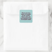 Extrapoleren... Vierkante Sticker (Tas)
