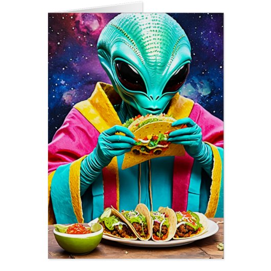 Extraterrestre mangeant des tacos pour toutes les  (Devant)