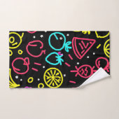 Extravagance de fruits de néon (Serviette à main)