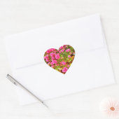 Extravagance en rose, Stickers Coeur, Glossy (Enveloppe)