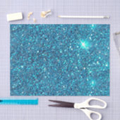 Extravagant Blue Glitter Shine Tissuepapier (Craft)