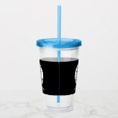 Extravagant Business Chic Logo Black Acryl Drinkbeker (Rechts)
