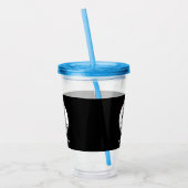 Extravagant Business Chic Logo Black Acryl Drinkbeker (Links)
