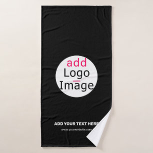 Extravagant Business Chic  Logo Black Badhanddoek