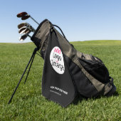 Extravagant Business Chic  Logo Black Golfhanddoek (Groen)