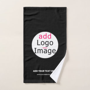 Extravagant Business Chic  Logo Black Handdoek